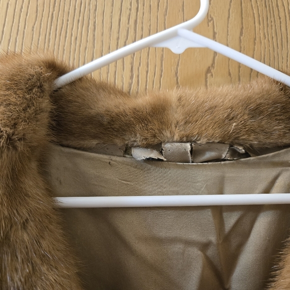 Vintage 100% Mink Heavy Weight Coat sz estimate Medium - Picture 6 of 10